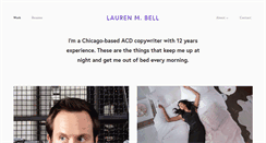 Desktop Screenshot of laurenmbell.com